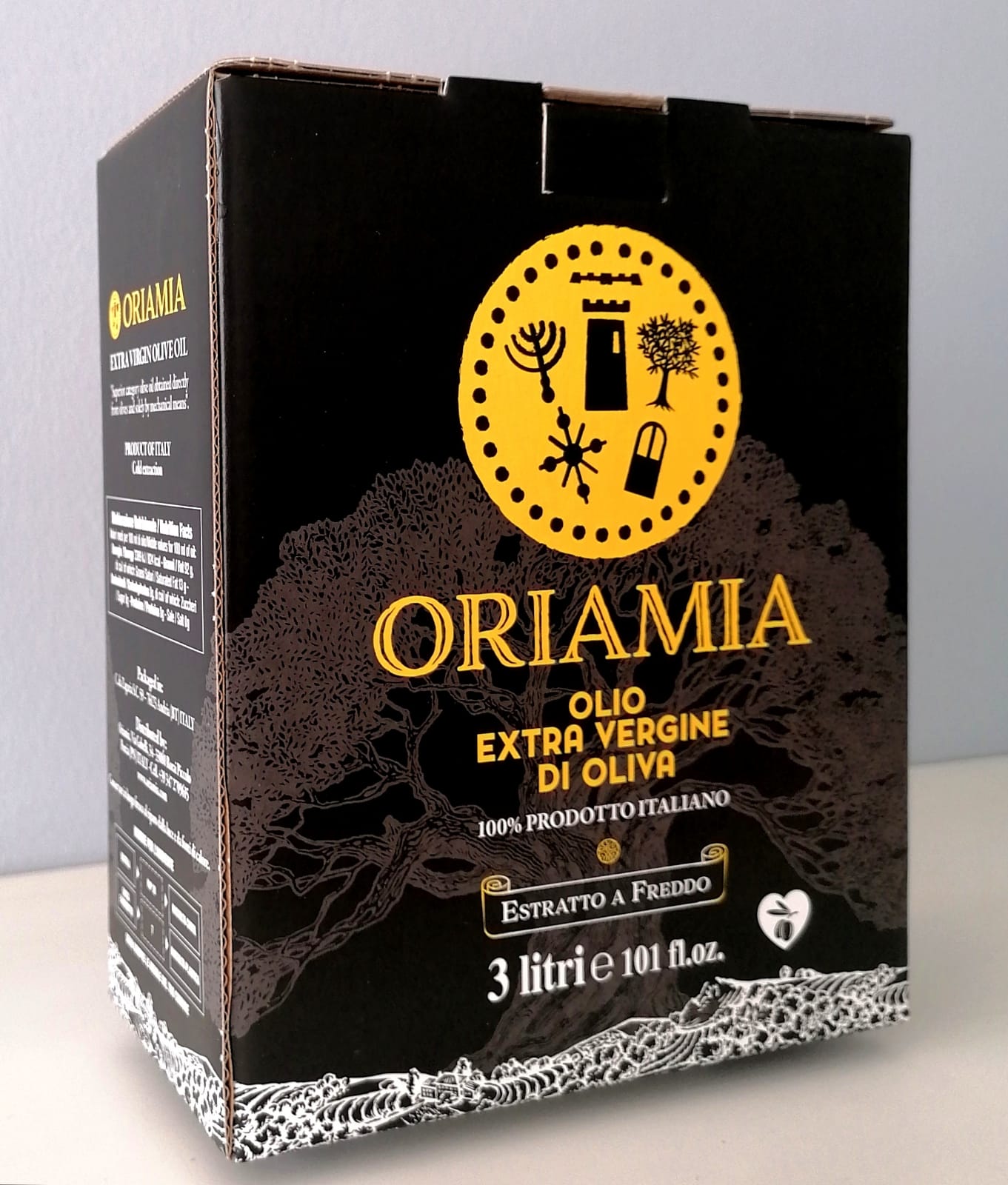 Box olio extravergine d'oliva Oriamia da 3L - Quality.it